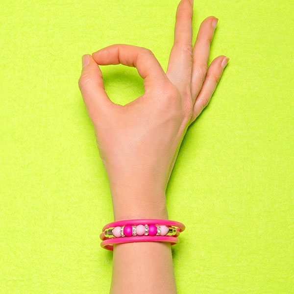 Macaron bracelet pearls Bracciale macaron perle