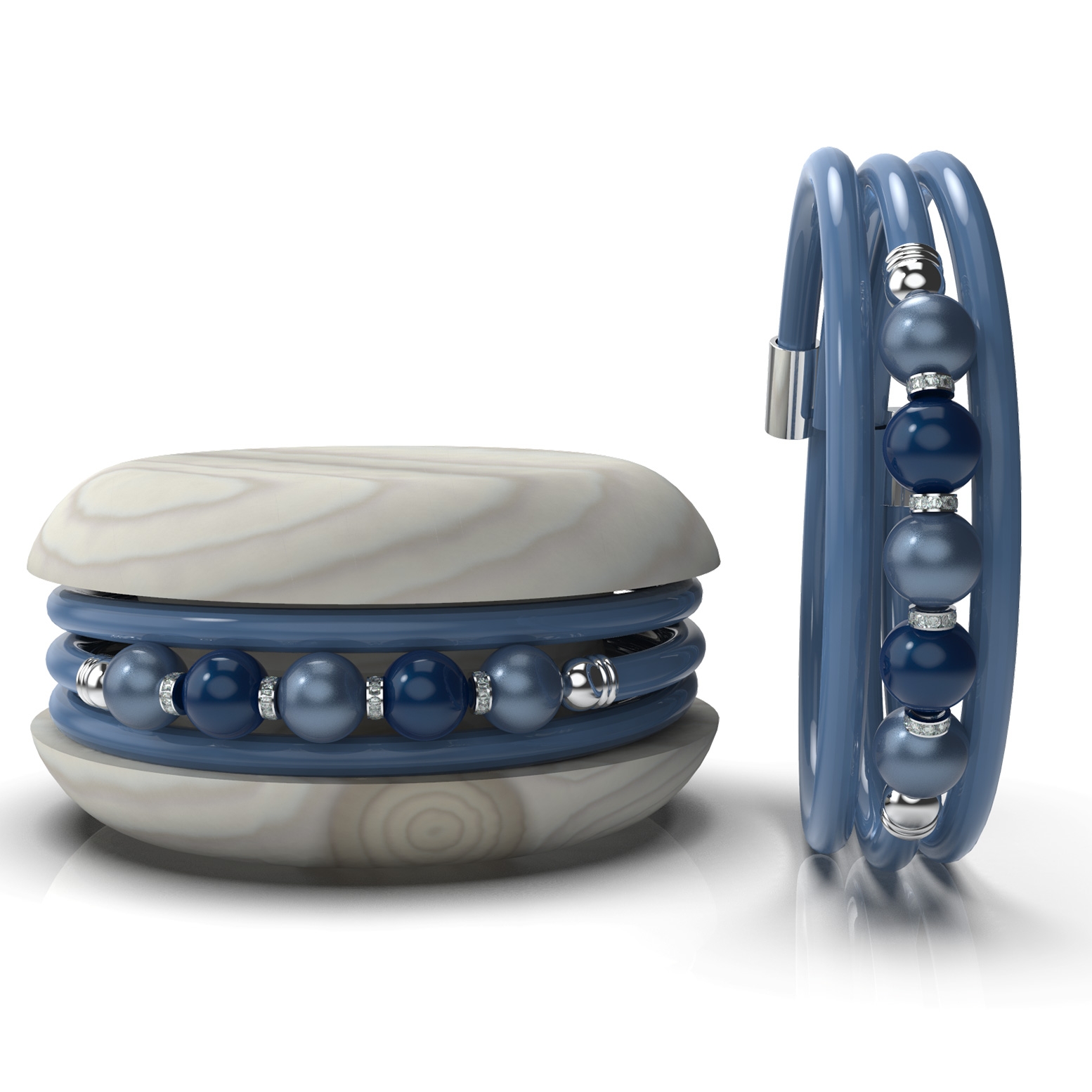 Macaron bracelet pearls Bracciale Macaron Perle
